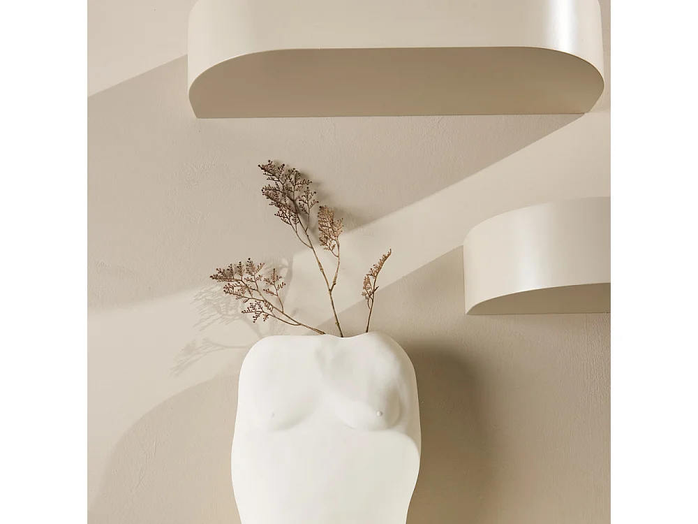 Lot de 3 Étagères Design "Glow" 135cm Beige