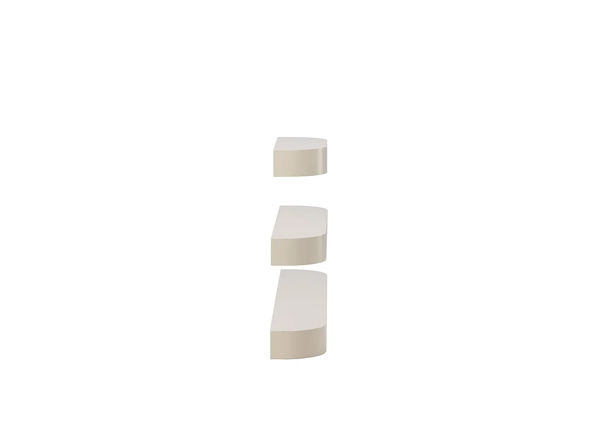 Glow wandplank set van 3 beige.