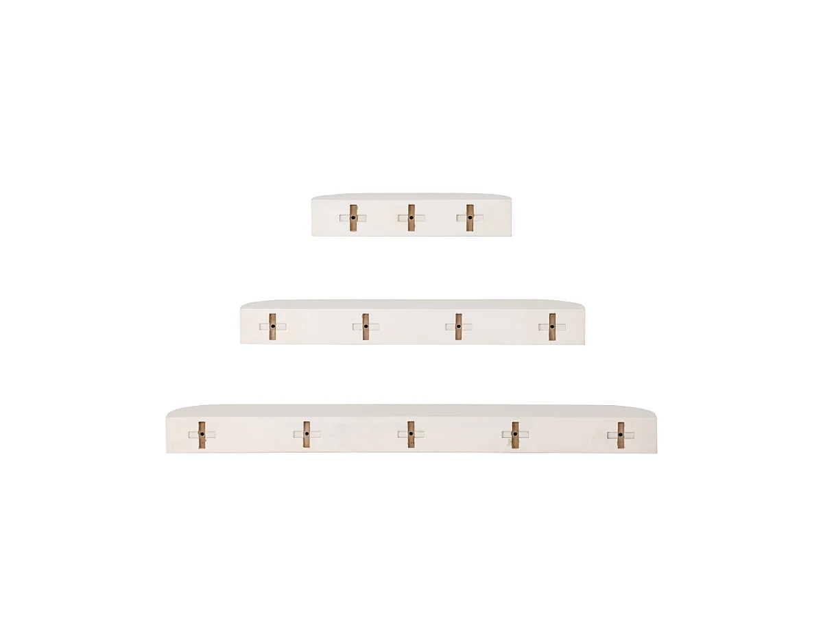 Glow wandplank set van 3 beige.