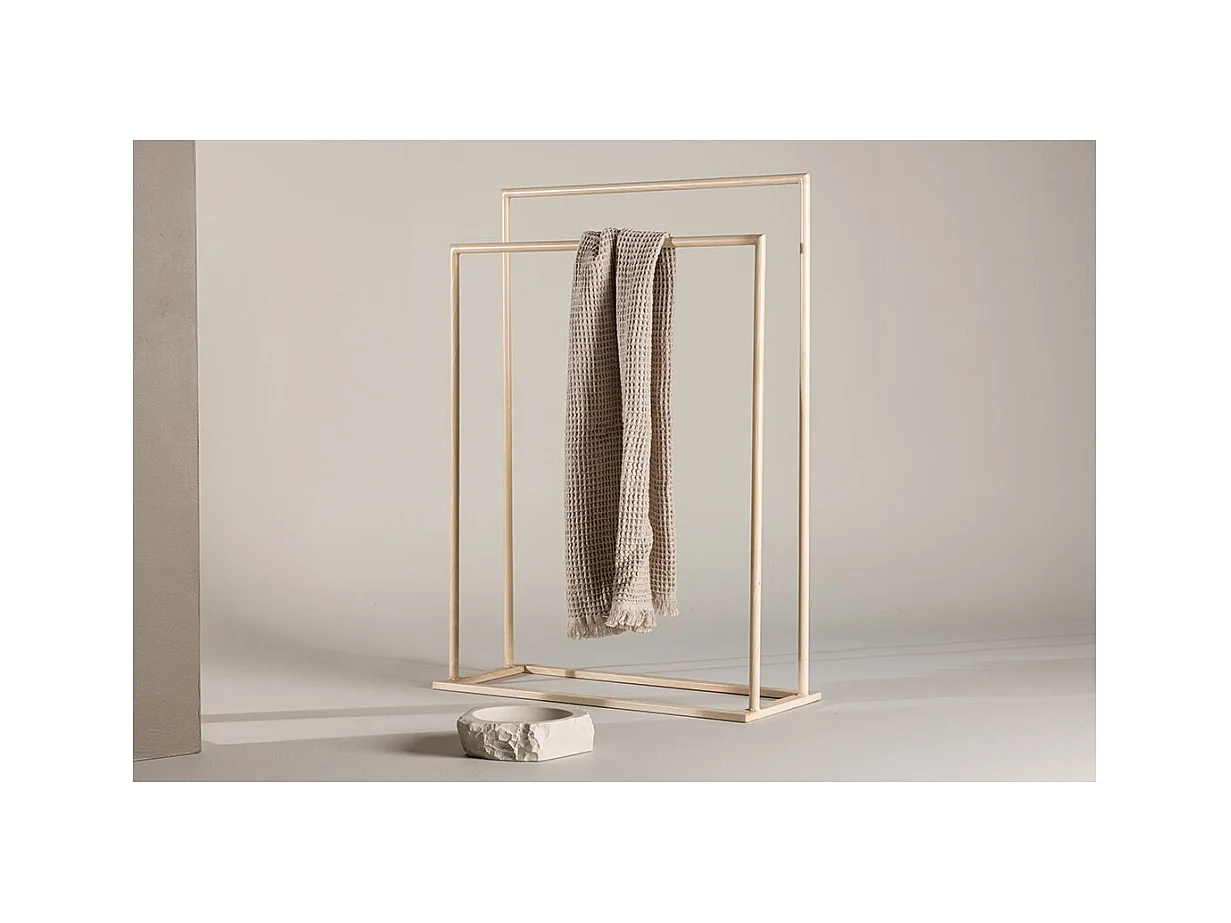 Portant à Vêtements Double "Alva" 100cm Naturel