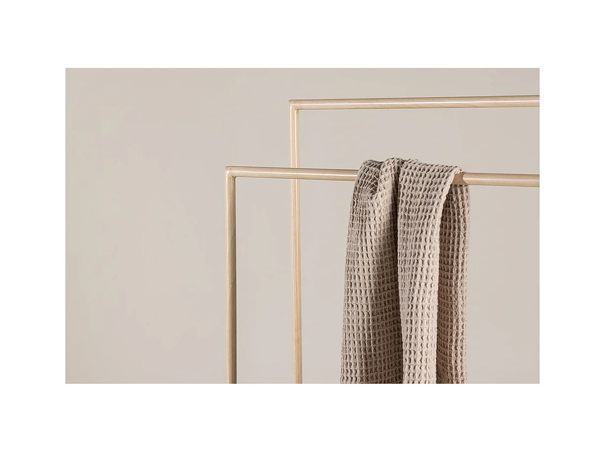 Portant à Vêtements Double "Alva" 100cm Naturel