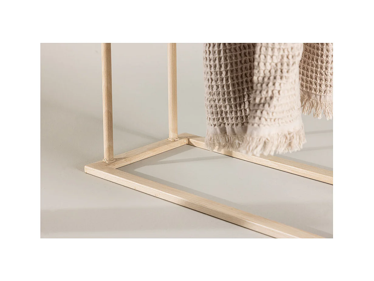 Portant à Vêtements Double "Alva" 100cm Naturel