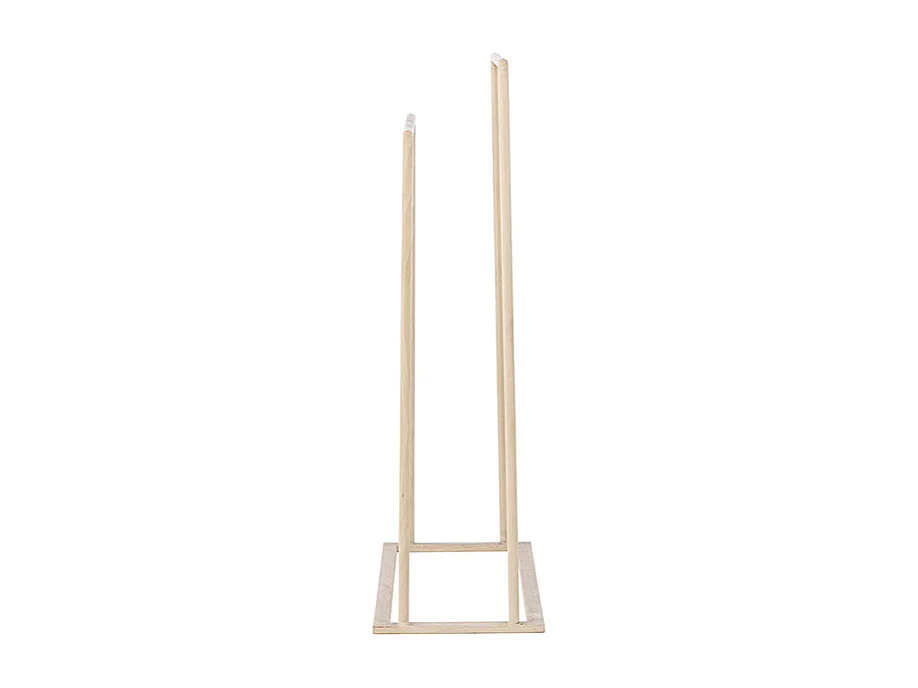 Alva portemanteau pour serviettes, 2 tringles à vêtements whitewash.
