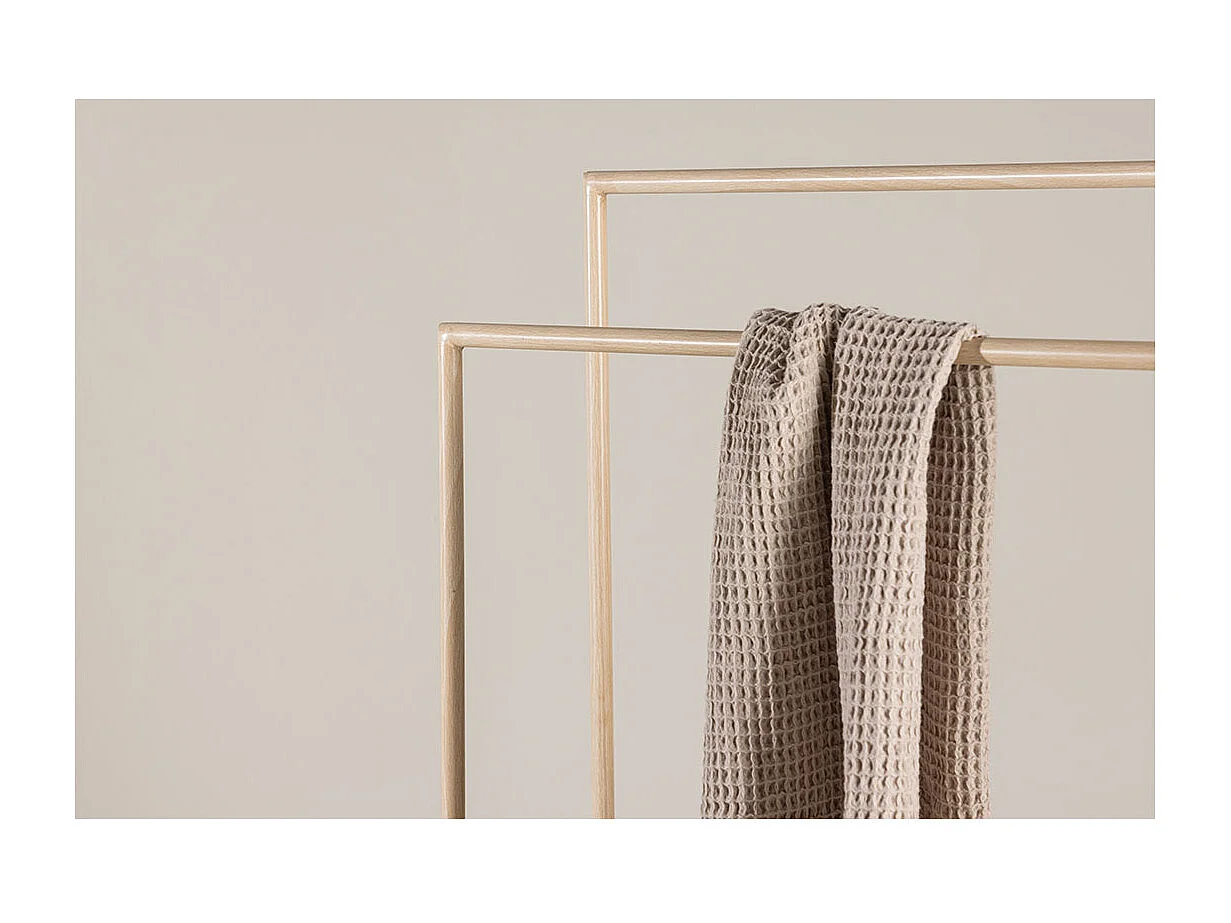 Alva portemanteau pour serviettes, 2 tringles à vêtements whitewash.