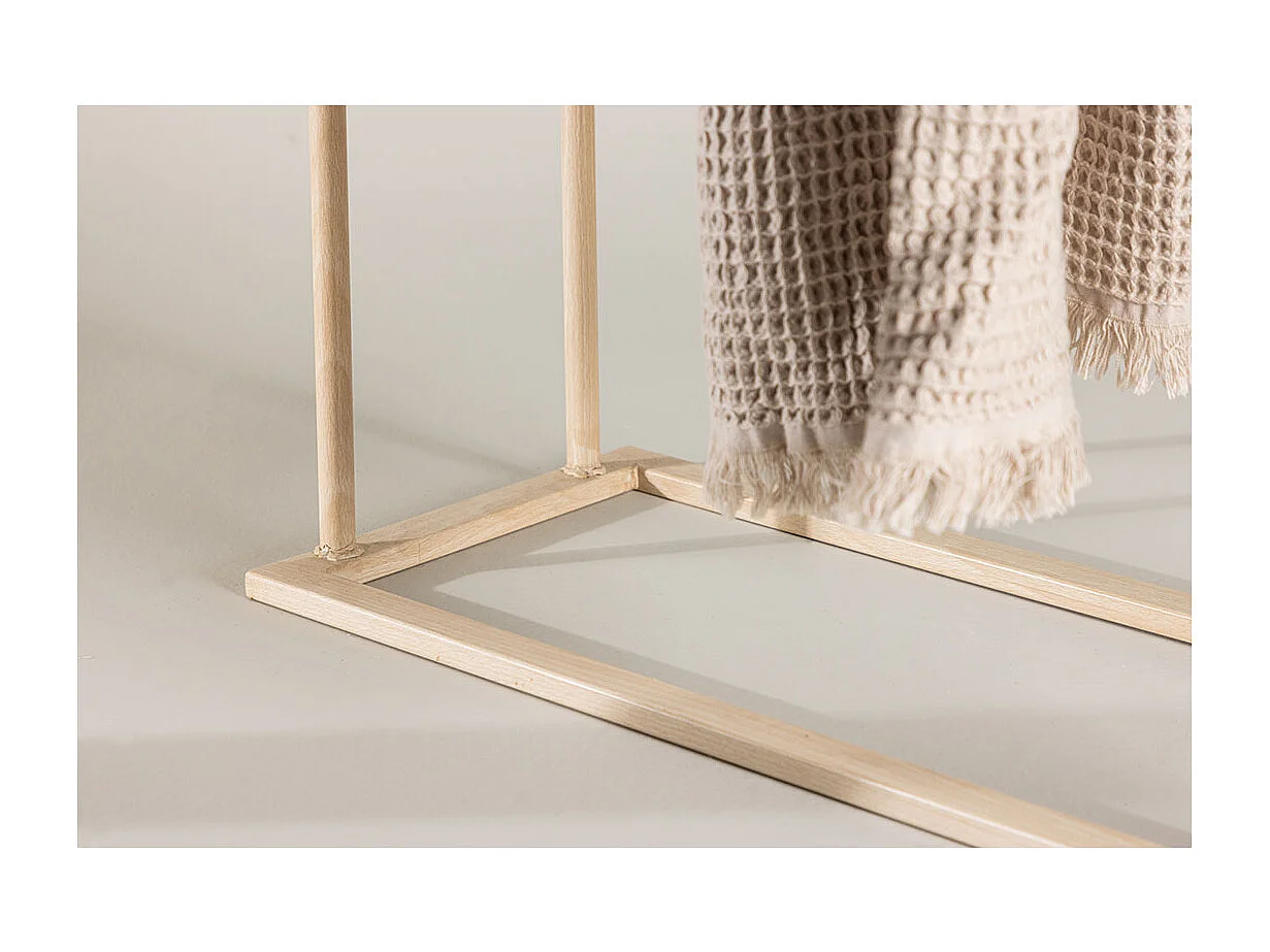 Alva portemanteau pour serviettes, 2 tringles à vêtements whitewash.