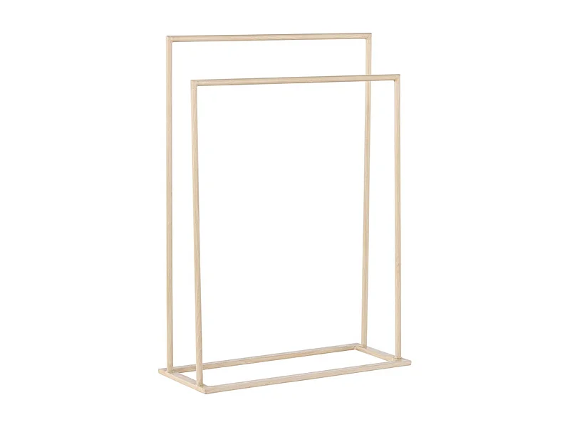 Alva kapstok voor handdoeken, 2 kledingstangen whitewash.