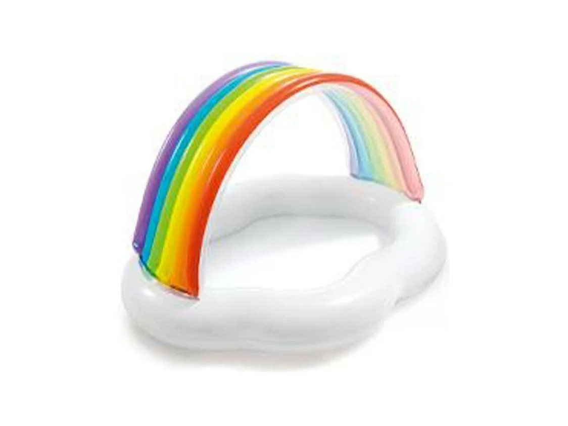 Piscina bebé Arcoiris INTEX 142x119x84 cm
