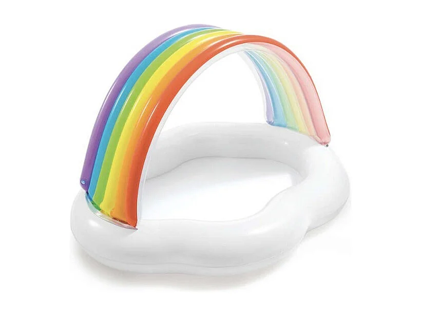 Piscina bebé Arcoiris INTEX 142x119x84 cm