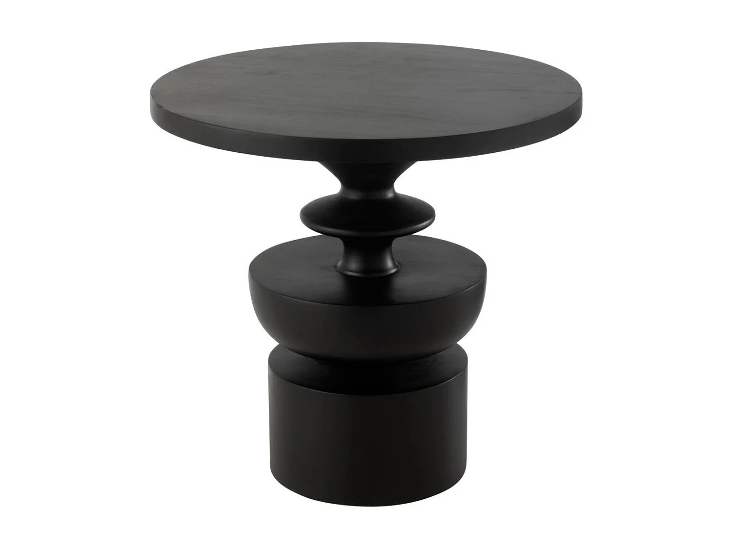 Table d'Appoint en Bois "Goa" 48cm Noir