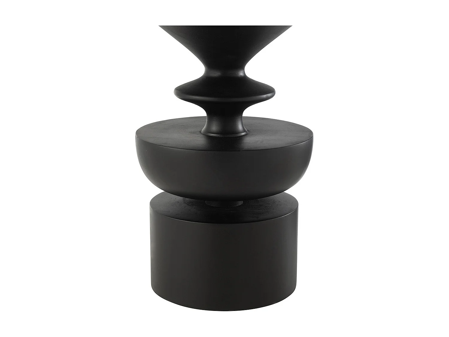Table d'Appoint en Bois "Goa" 48cm Noir