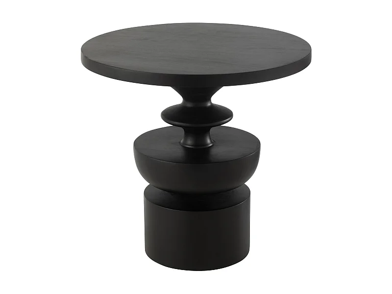 Table d'Appoint en Bois "Goa" 48cm Noir
