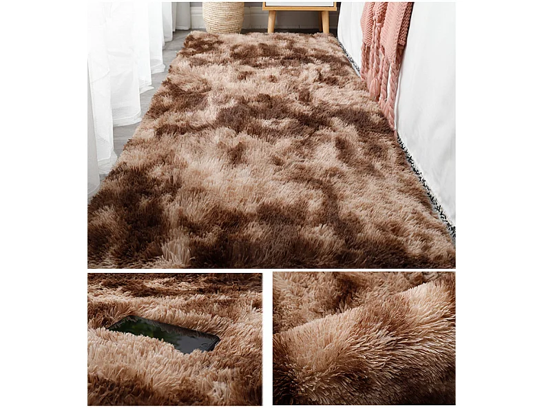 Plüschteppich Shaggy Rabbit, grau, 160 x 220 cm, weich, Plüsch