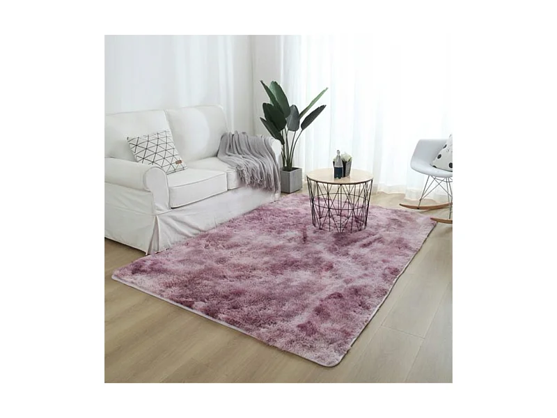 Rosa Plüschteppich Shaggy Rabbit 220 x 160 cm, weich, angenehm