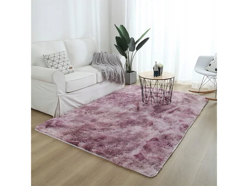 Rosa Plüschteppich Shaggy Rabbit 220 x 160 cm, weich, angenehm