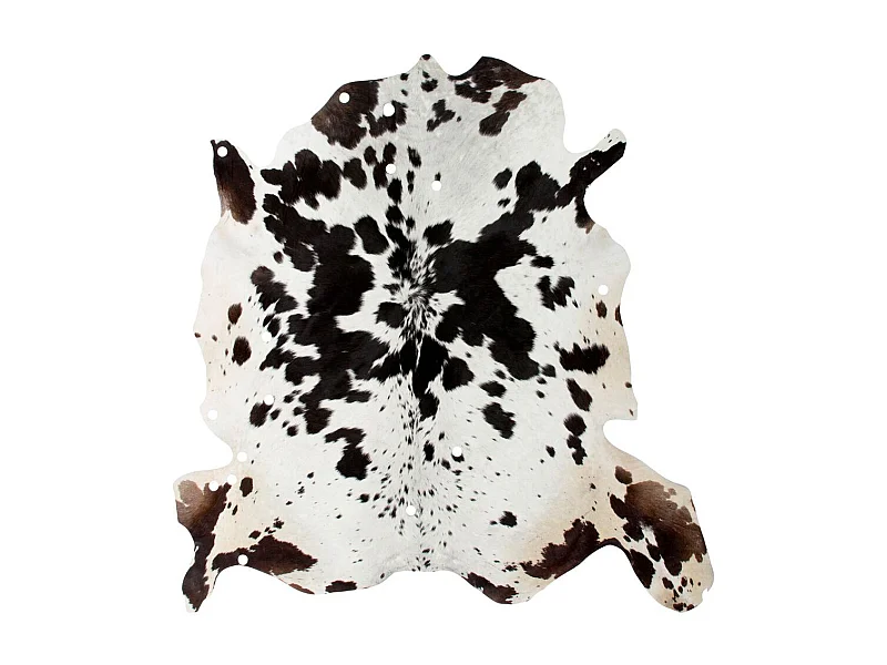 Tapis Peau de Vache "Glam" Noir & Blanc 135 x 165 cm