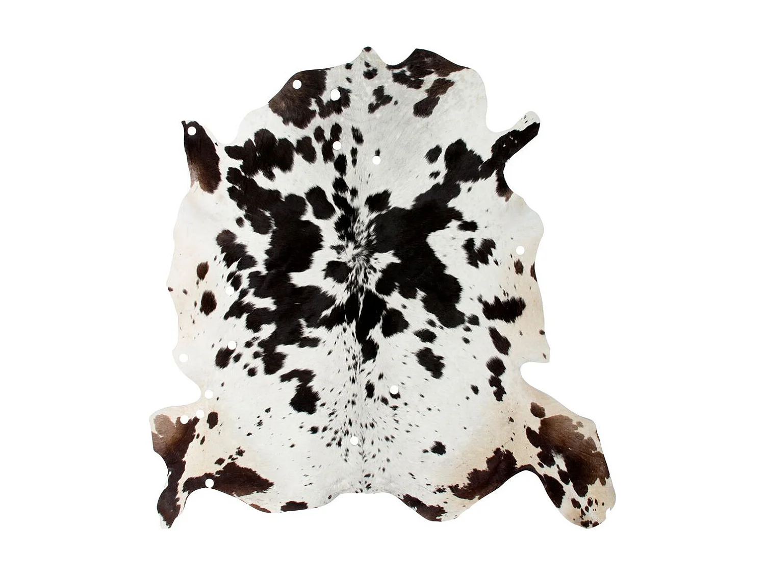 Tapis Peau de Vache "Glam" Noir & Blanc 135 x 165 cm