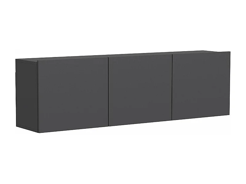 Meuble TV – 150 cm x 44 cm x 31 cm – Anthracite – Mélamine