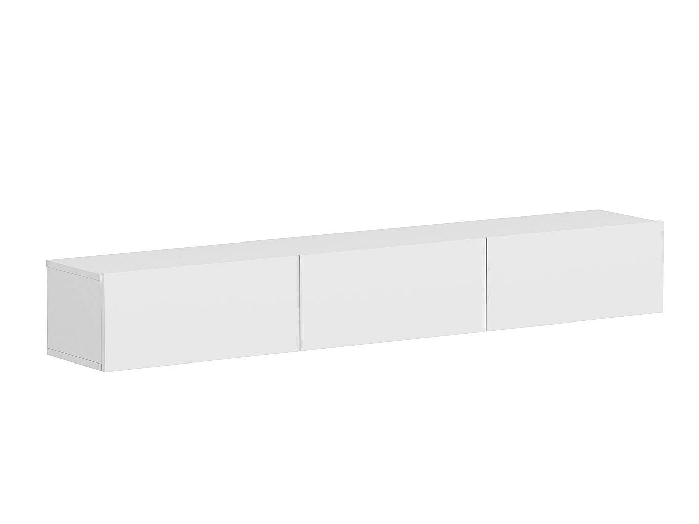 TV-Ständer – 180 cm x 26 cm x 31,4 cm – Weiß – Melaminbeschichtete Spanplatte