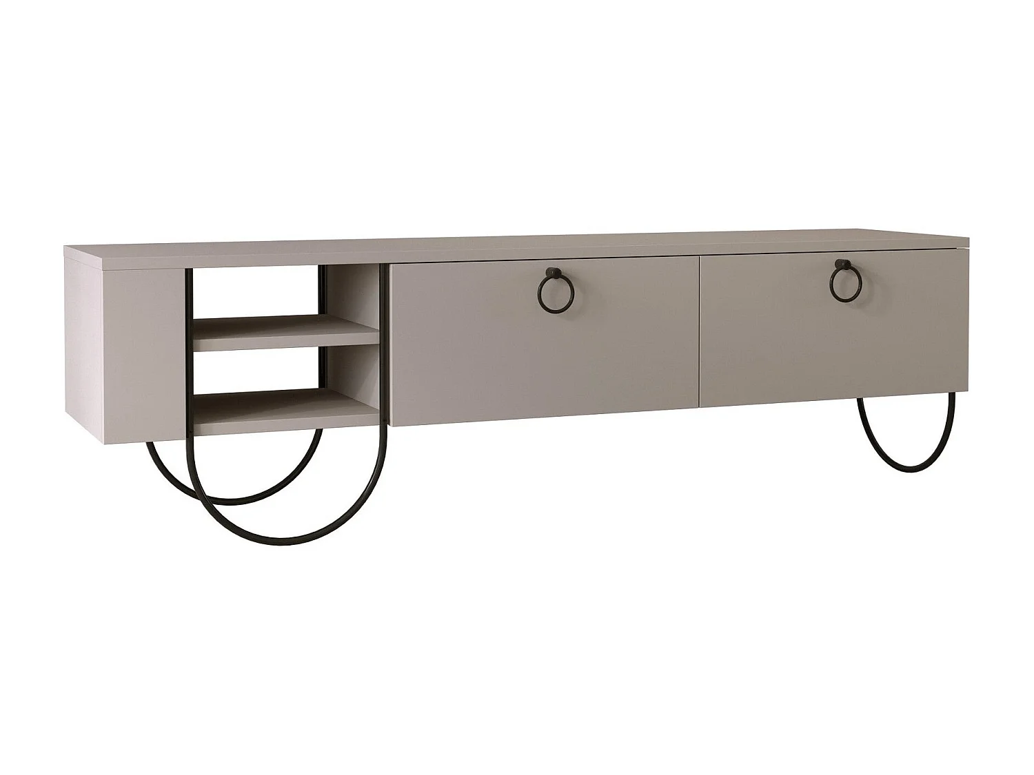 TV-meubel – 150 cm – Licht mokka – Melamine gecoate spaanplaat