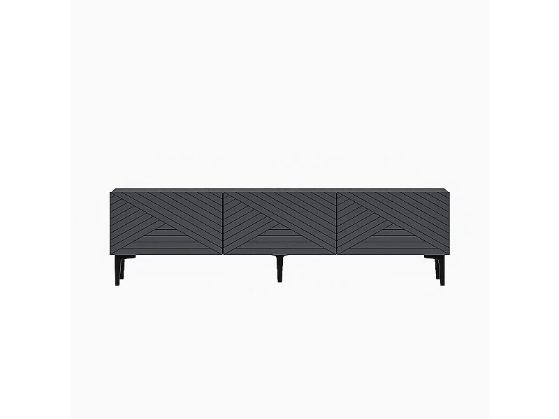 TV-Ständer – 160 cm x 44,1 cm x 31,4 cm – Anthrazit – Melaminbeschichtete Spanplatte