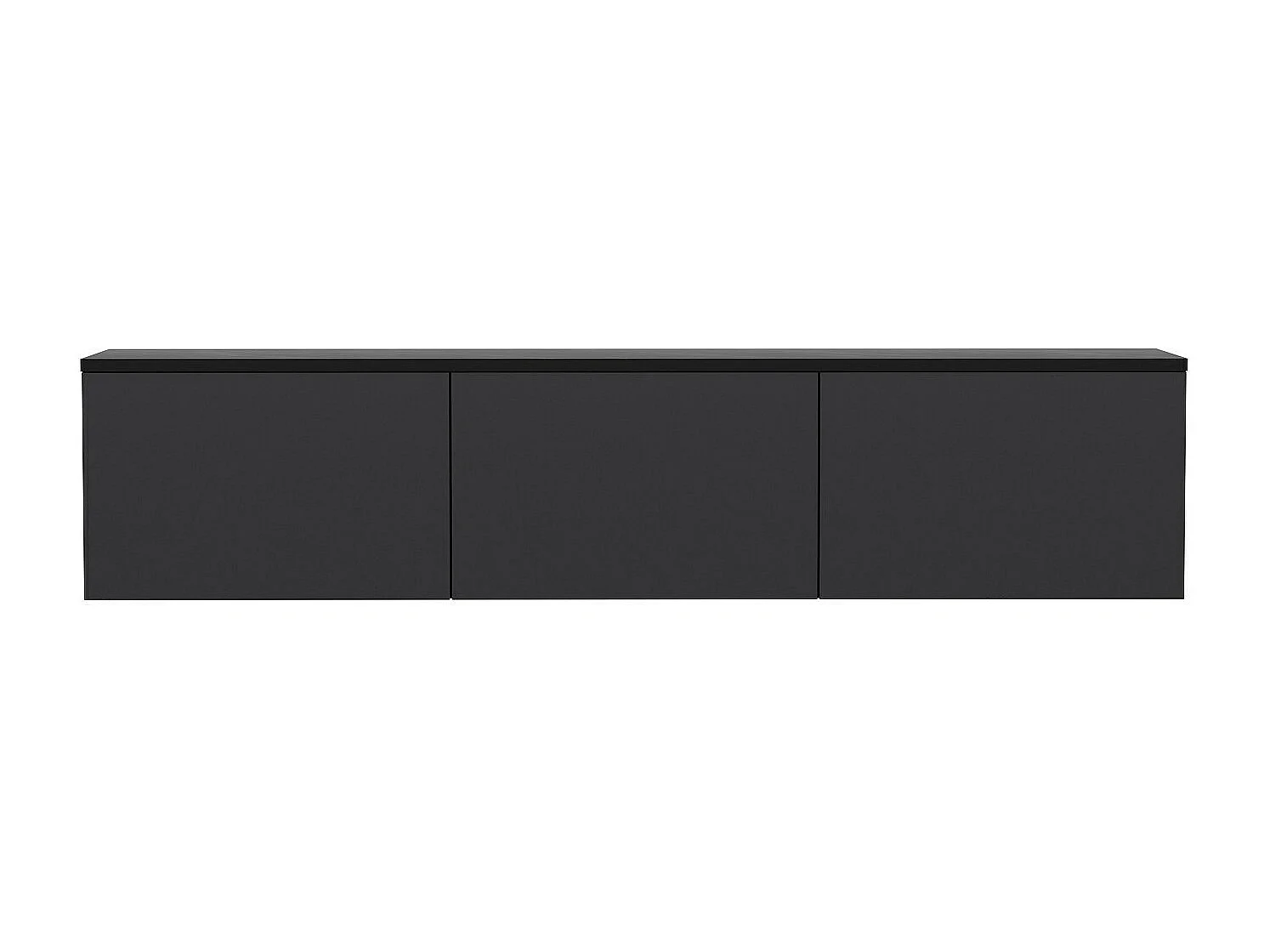 TV-meubel – 160 cm breed, 35 cm hoog, 32 cm diep – Antraciet – Melamine gecoate spaanplaat