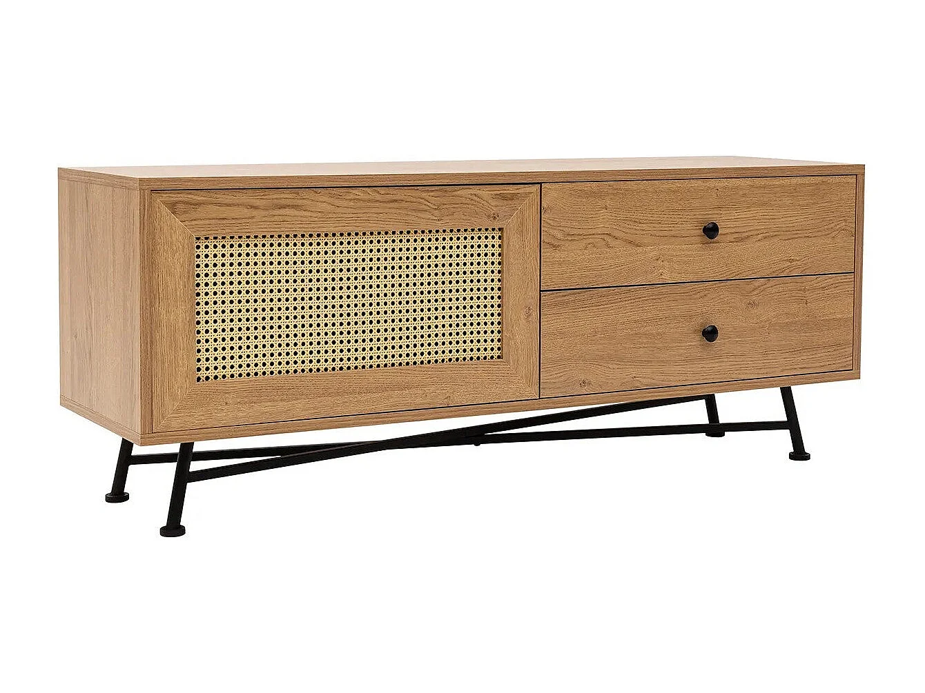 Mobile TV – 140 cm x 55 cm x 40 cm – Naturale – Truciolato