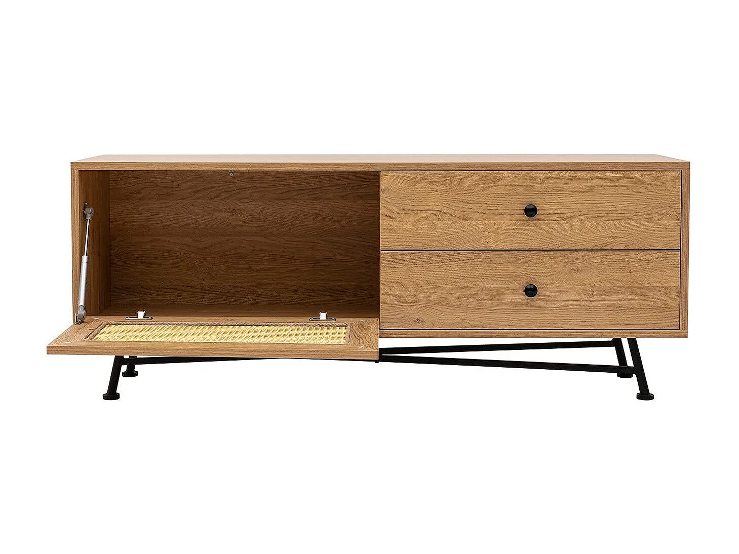 Mobile TV – 140 cm x 55 cm x 40 cm – Naturale – Truciolato