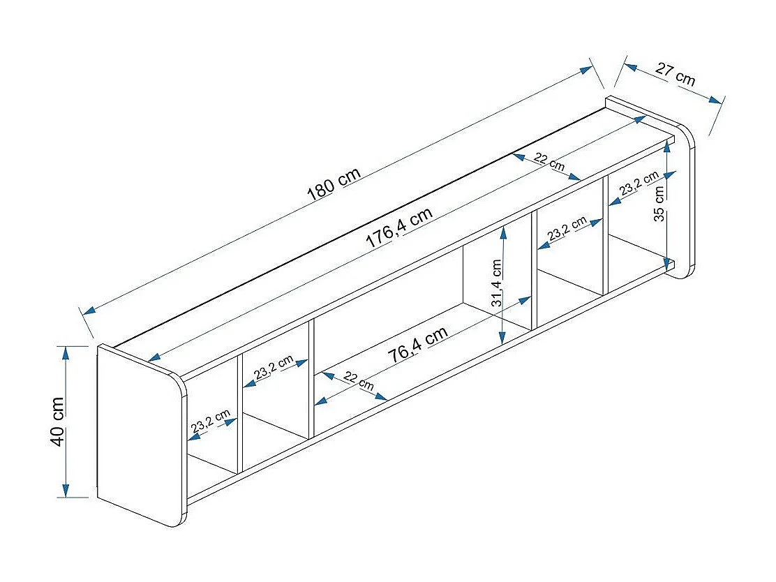 Mobile TV - Alya - Bianco Oro