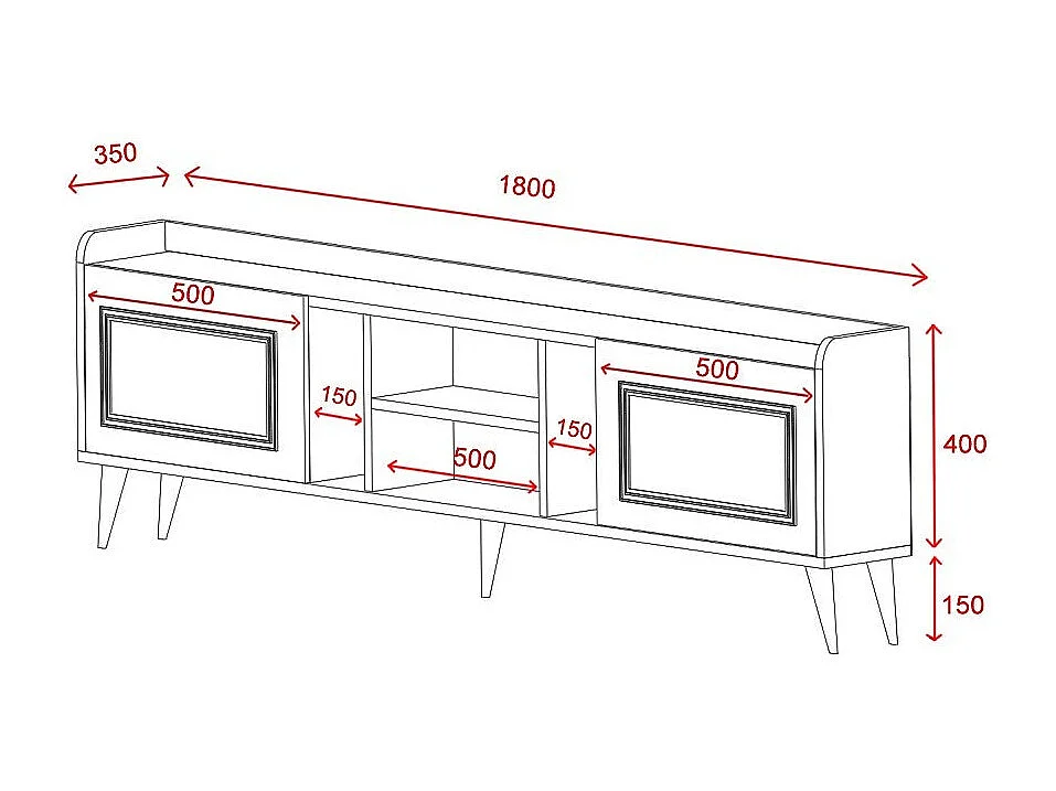 Mobile TV - Alya - Bianco Oro