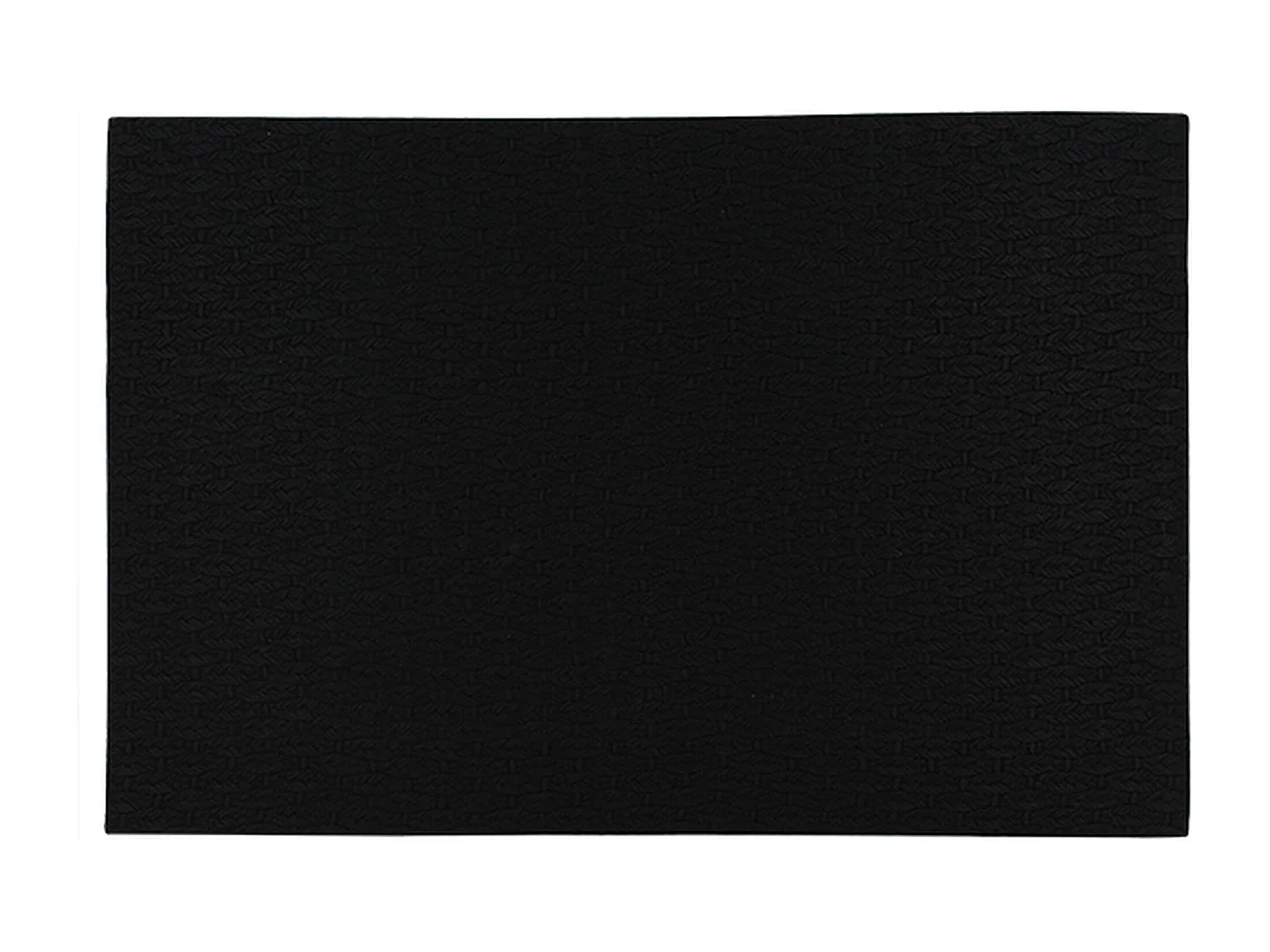 Novastyl - Lot 6 Sets De Table Ica 43x30cm En Plastique Effet Cuir Tresse Noir