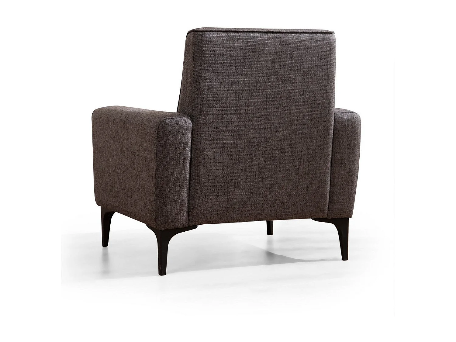 Elegante 1-zits fauteuil, donkergrijs, 90 x 85 x 77 cm | Frame van beukenhout en spaanplaat, stof van 100% polyester | Kussens van schuimrub
