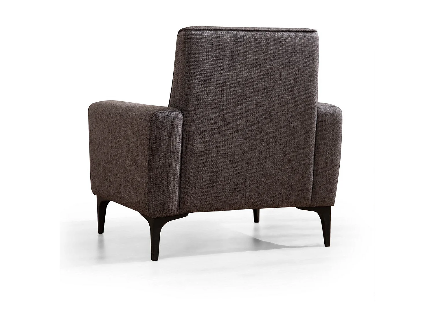 Elegante 1-zits fauteuil, donkergrijs, 90 x 85 x 77 cm | Frame van beukenhout en spaanplaat, stof van 100% polyester | Kussens van schuimrub