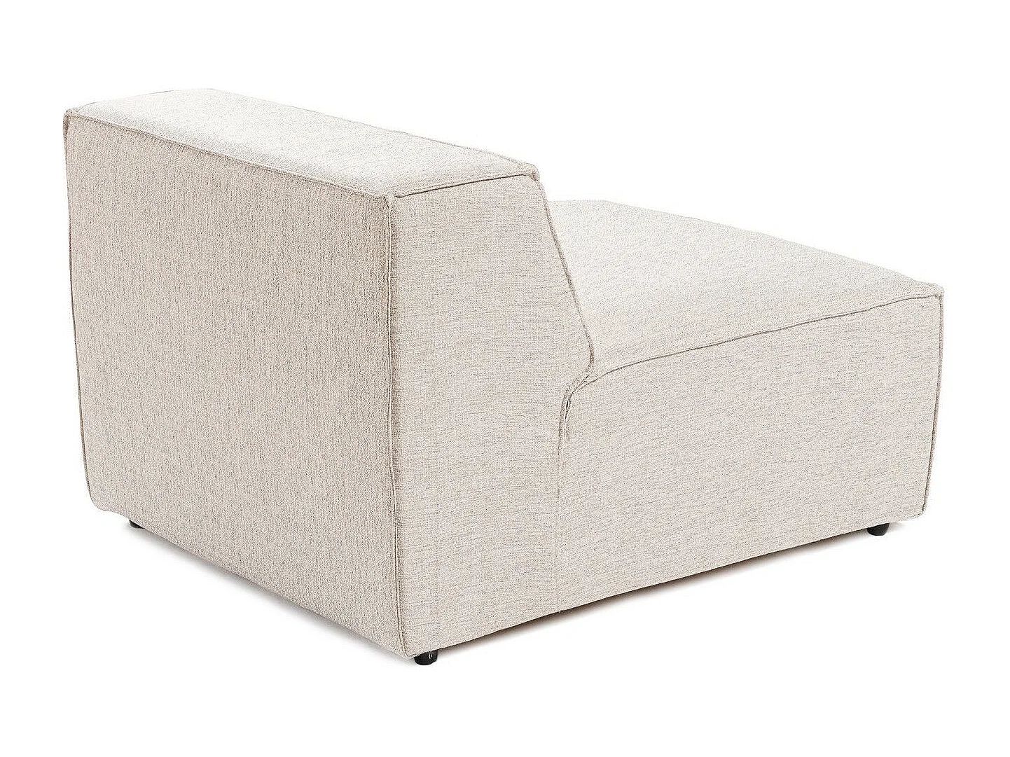 Elegante sillón de 1 plaza, marrón claro, 66 cm de alto | Estructura 100% madera de carpe, tejido 100% lino, espuma 32 DNS | Perfecto para s