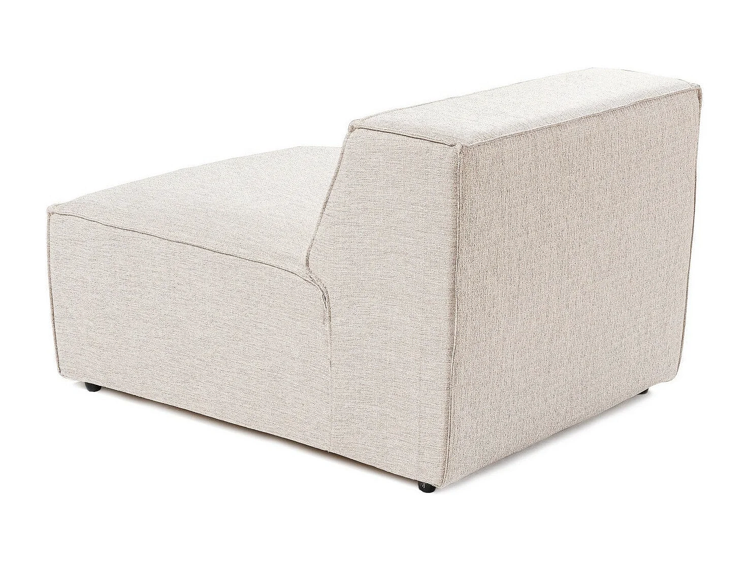 Elegante sillón de 1 plaza, marrón claro, 66 cm de alto | Estructura 100% madera de carpe, tejido 100% lino, espuma 32 DNS | Perfecto para s