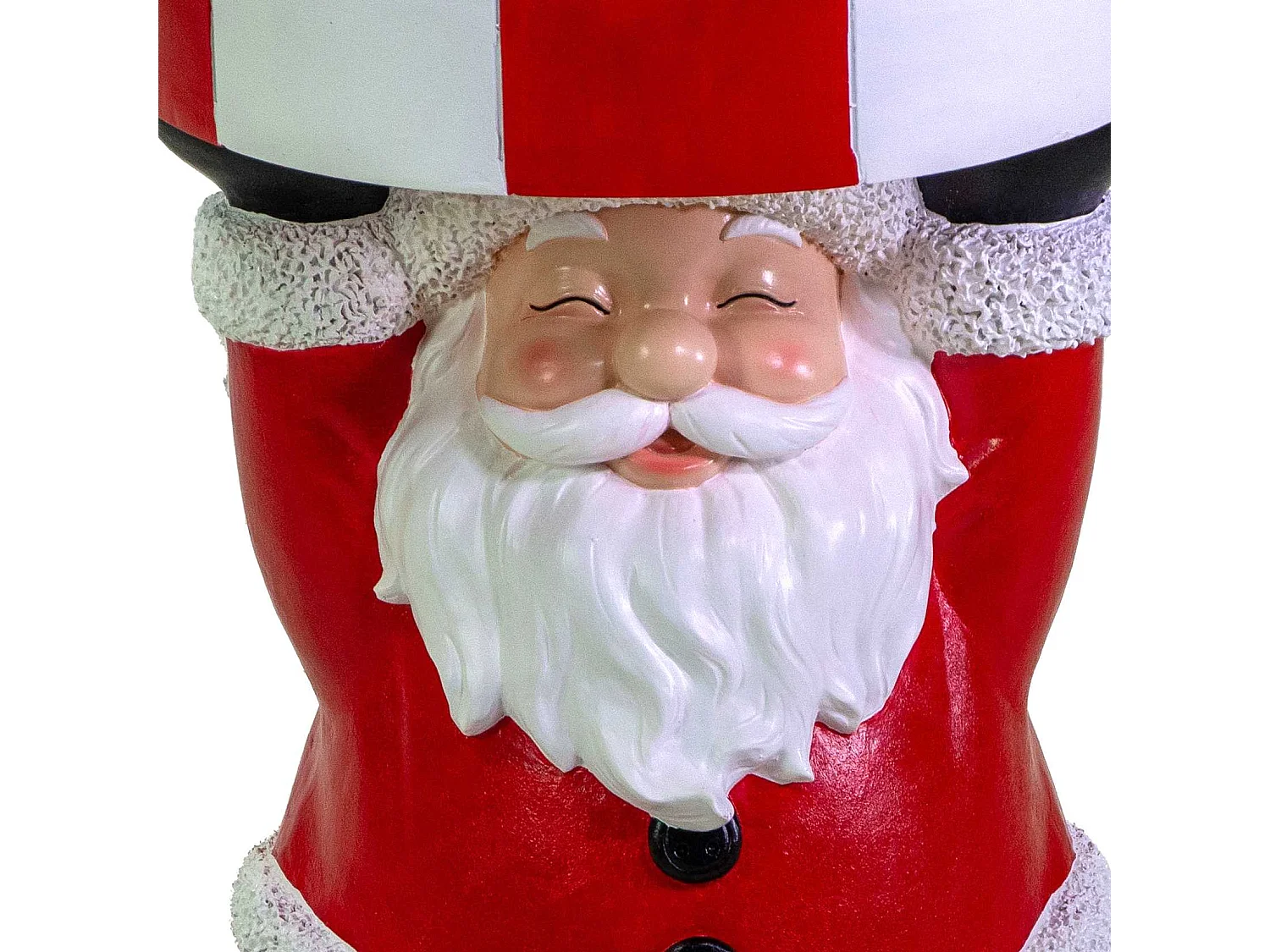 Base albero in resina, con babbo natale rosso cm52x52h63