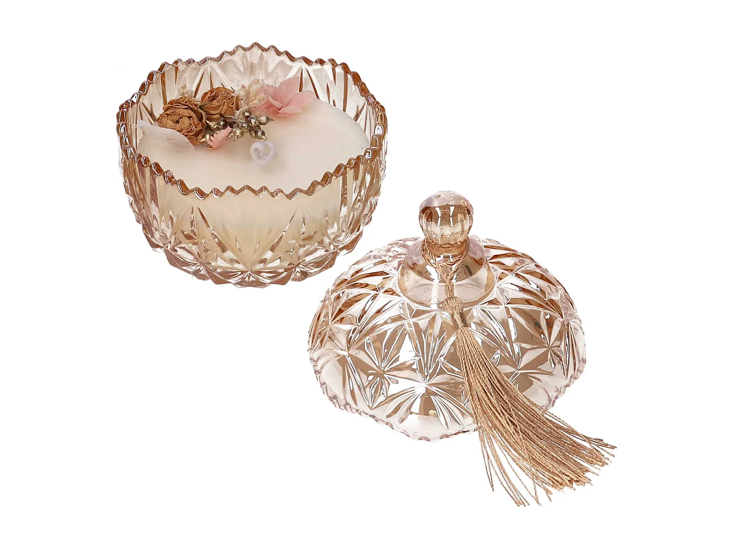 Candela profumata Ebano in vetro cm24x13h8