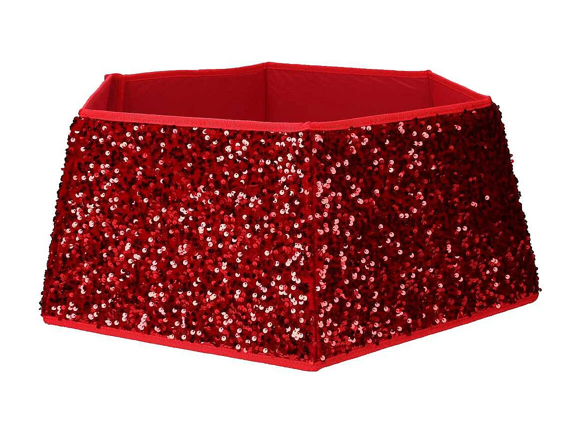 Copri base per albero di natale in tessuto double face cmø68h25