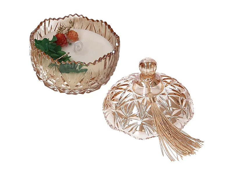 Candela profumata Risveglio di Primavera in vetro cm 24x13h8