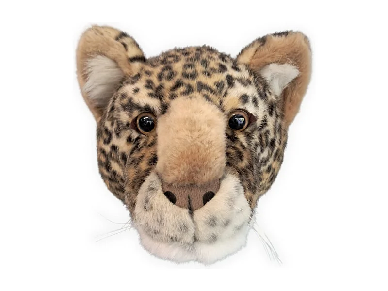 Peluche trophée léopard Charlie en polyester collection Savane