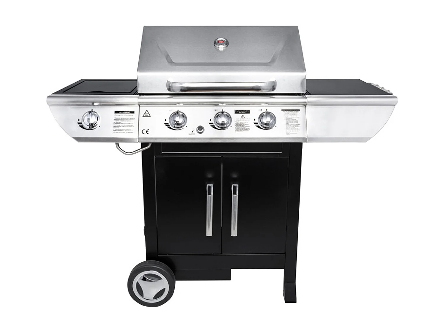 Barbecue au gaz BALTIMORE - 3 brûleurs 10,5kW + réchaud - SOMAGIC