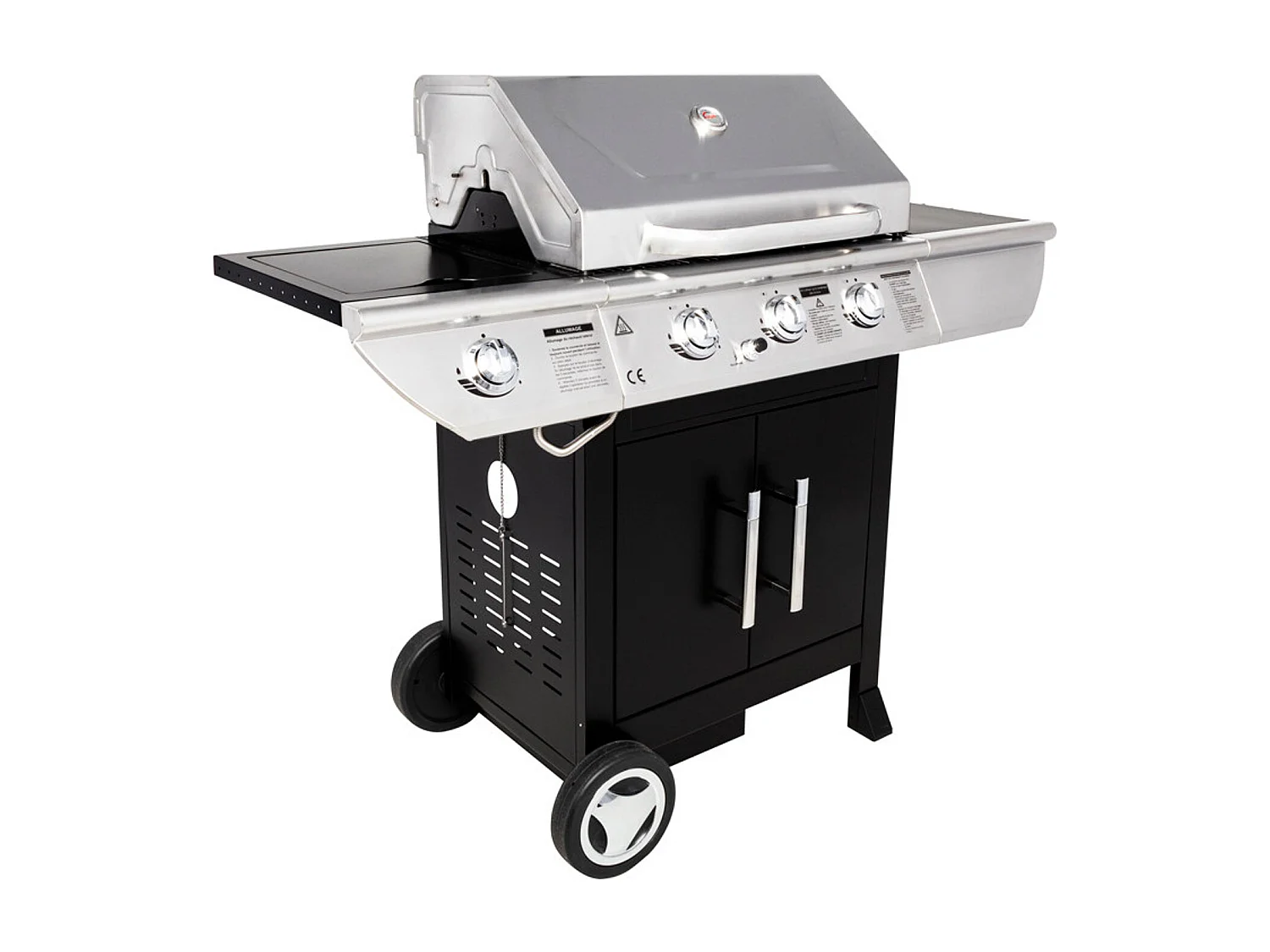 Barbecue au gaz BALTIMORE - 3 brûleurs 10,5kW + réchaud - SOMAGIC