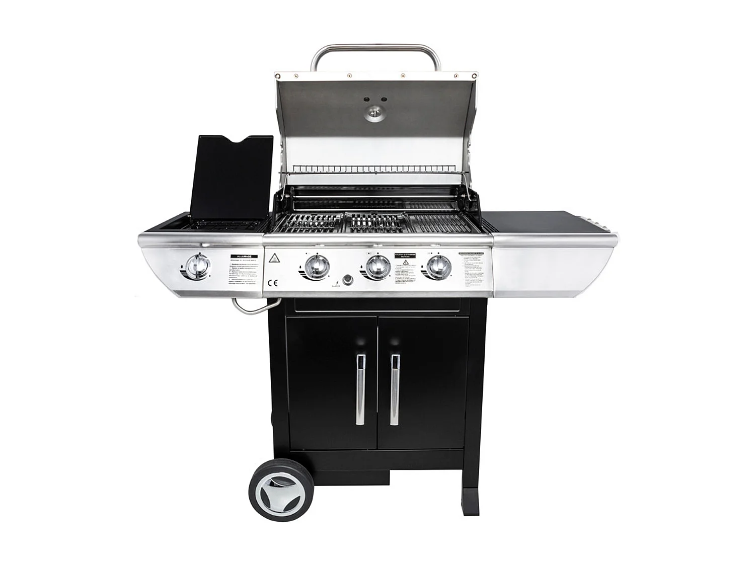 Barbecue au gaz BALTIMORE - 3 brûleurs 10,5kW + réchaud - SOMAGIC