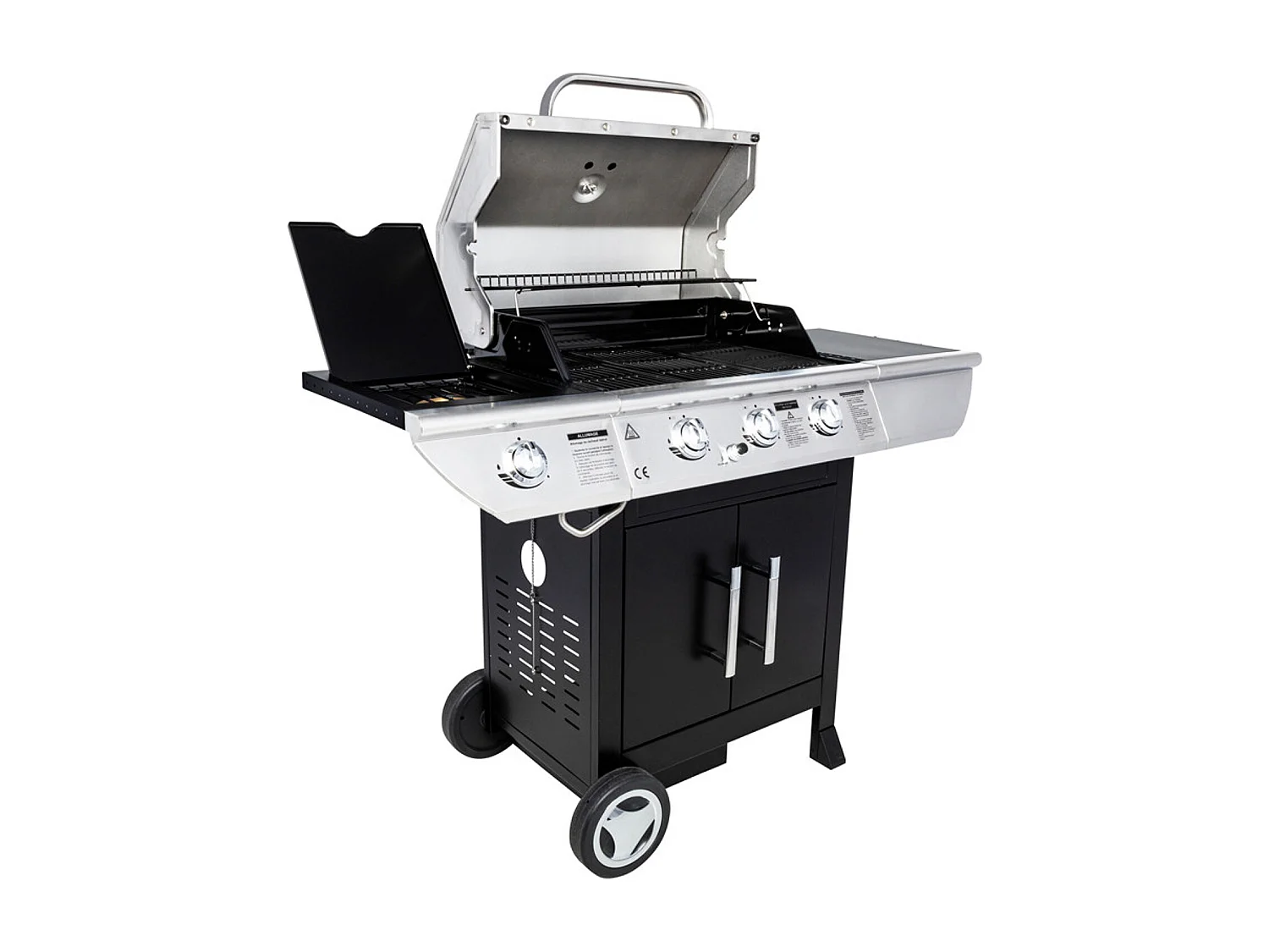 Barbecue au gaz BALTIMORE - 3 brûleurs 10,5kW + réchaud - SOMAGIC