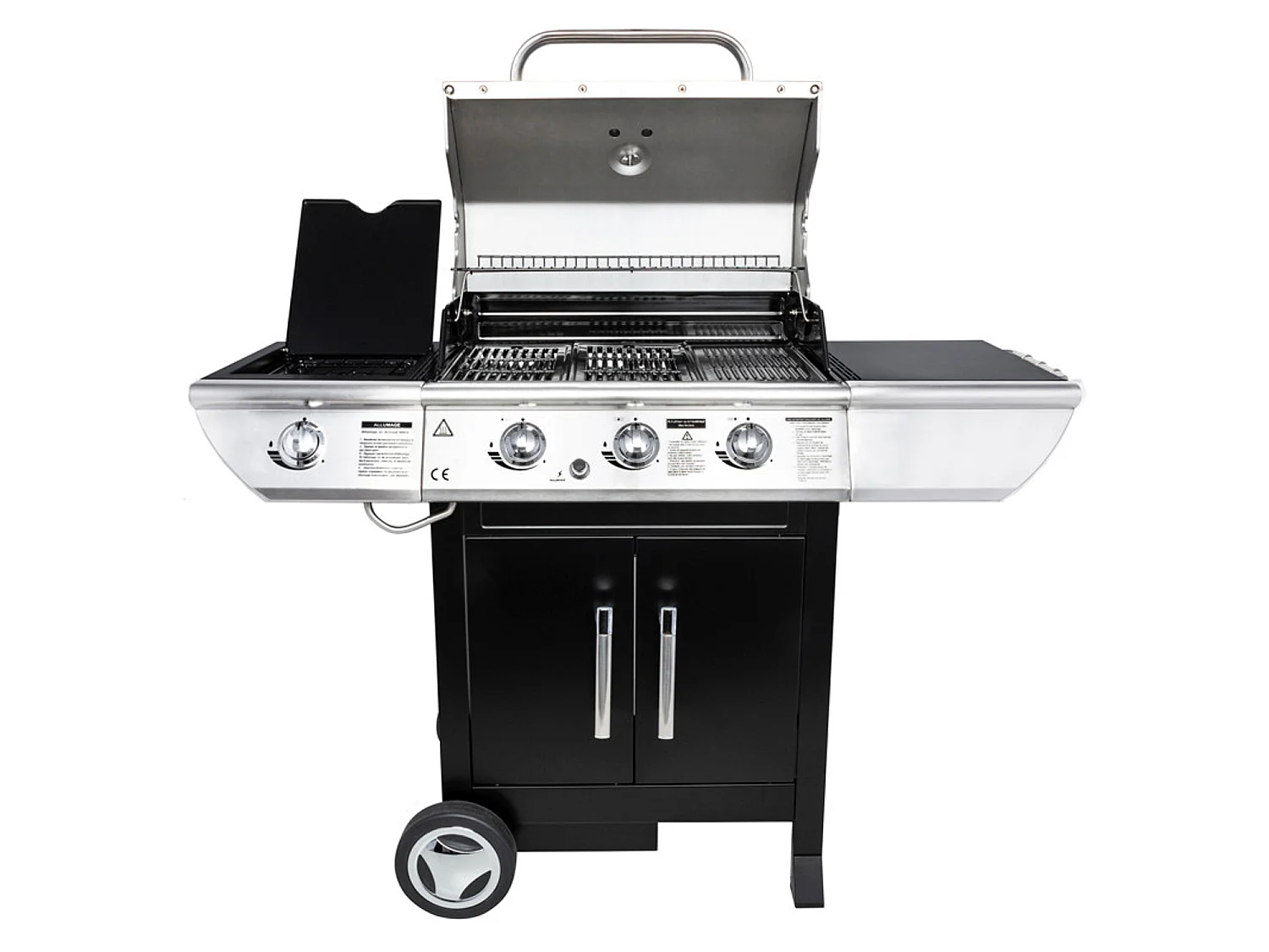 Barbecue a gás BALTIMORE - 3 queimadores 10,5kW + placa de aquecimento