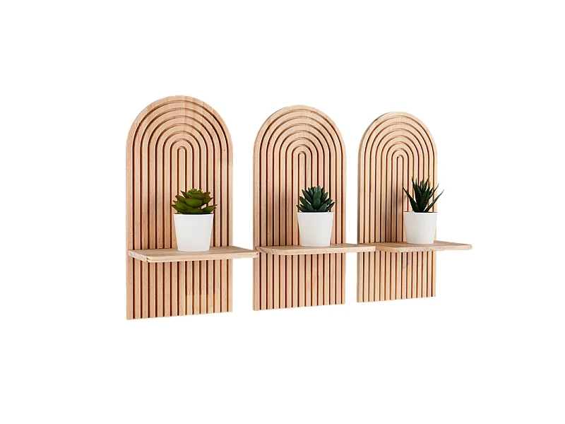 Étagères murales ELEA, lot de 3