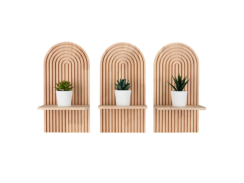 Étagères murales ELEA, lot de 3