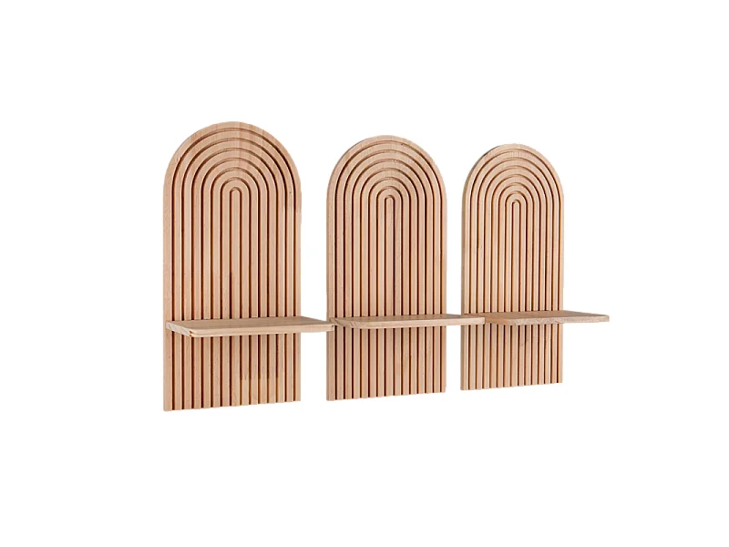 Étagères murales ELEA, lot de 3