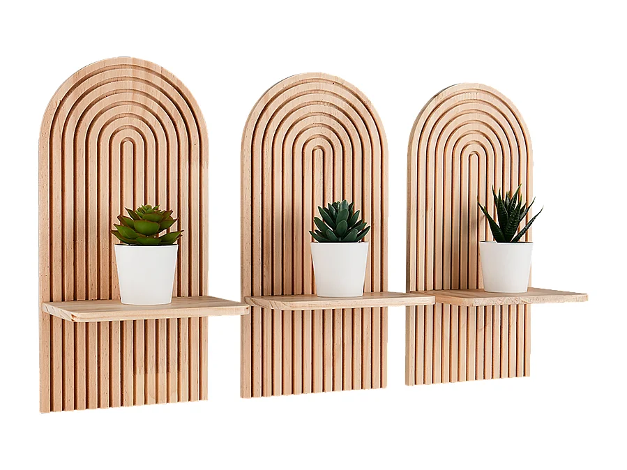 Étagères murales ELEA, lot de 3