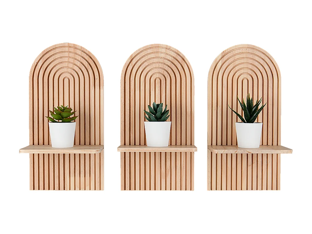 Étagères murales ELEA, lot de 3