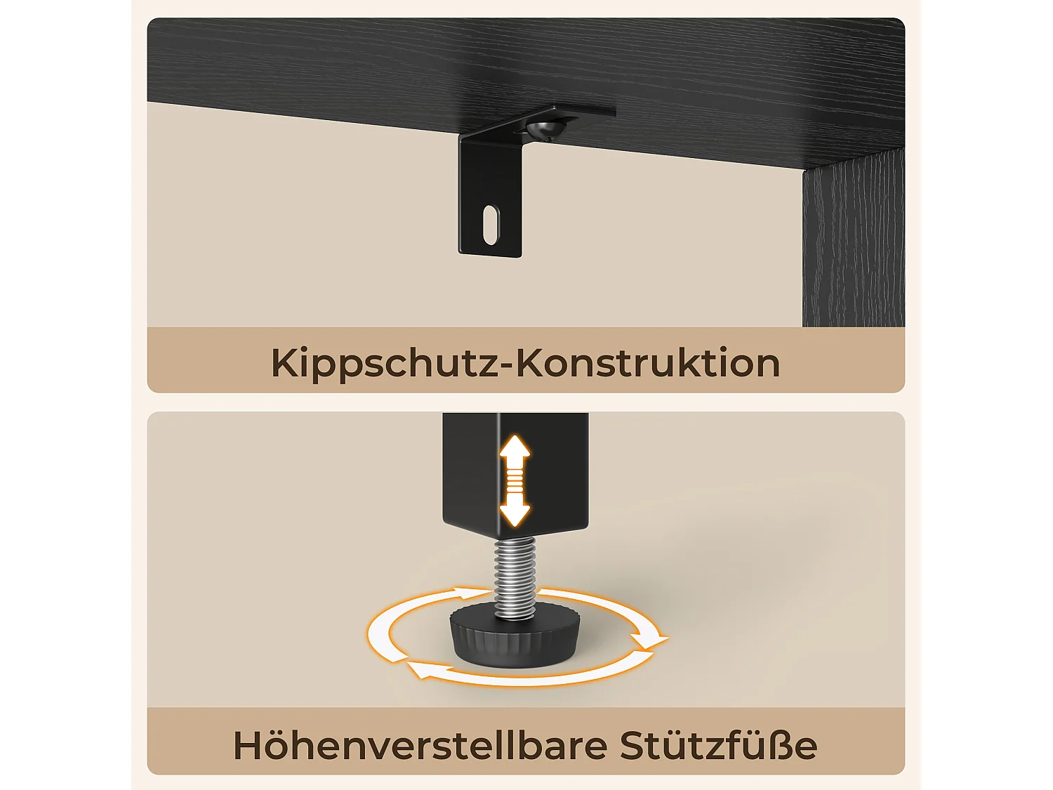 Boekenkast 2 Deuren Imitatie Eikenhout En Zwart Staal